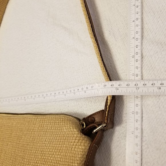 Wicker Woven Bucket Bag for Summer Vintage Liz Claiborne - Picture 13 of 13